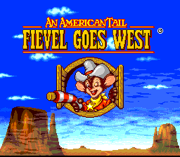 An American Tail Fievel Goes West screenshot 2 for Super Nintendo